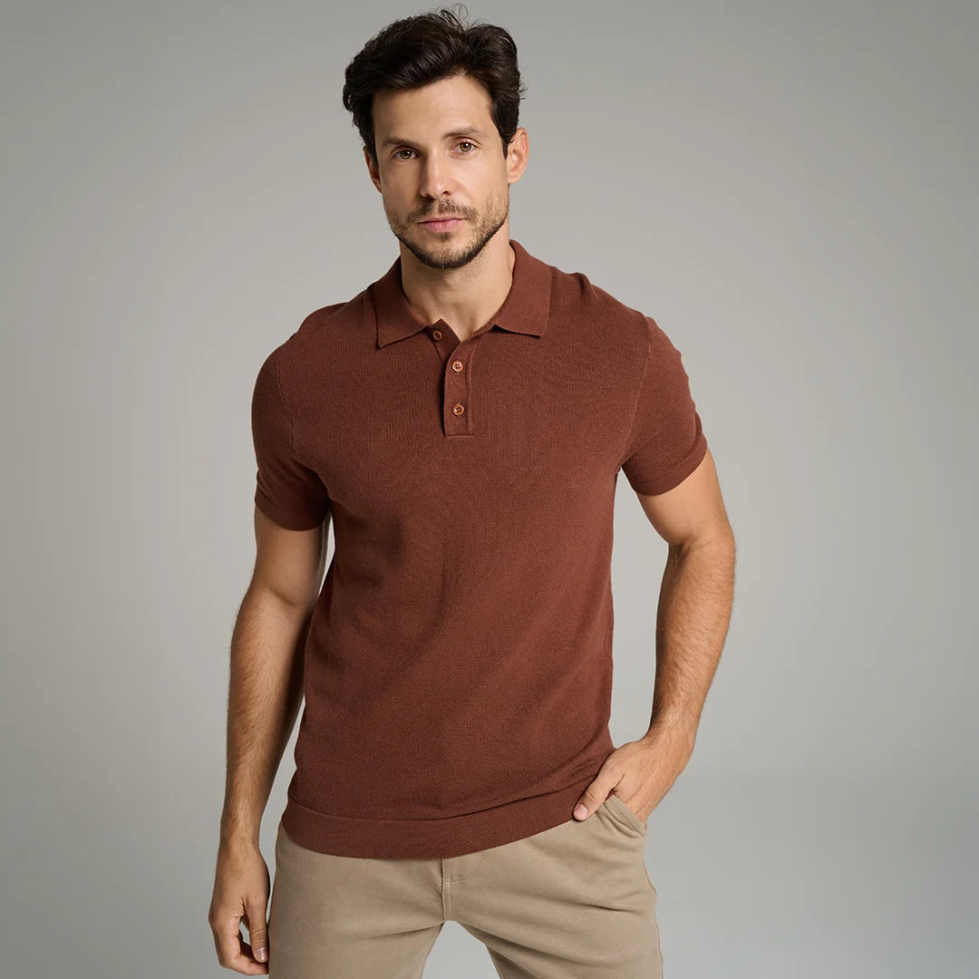 Knitted Polo Shirt