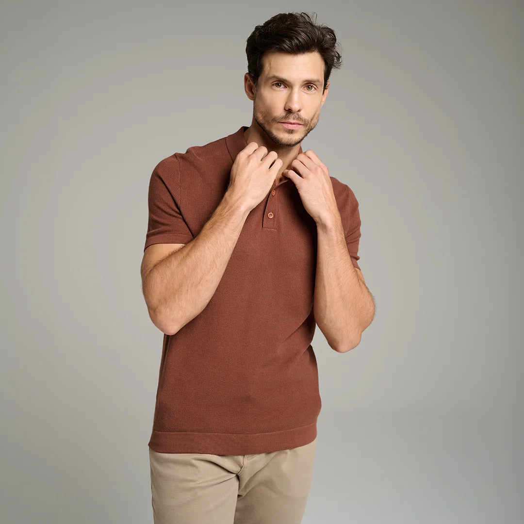 Knitted Polo Shirt 3-Pack