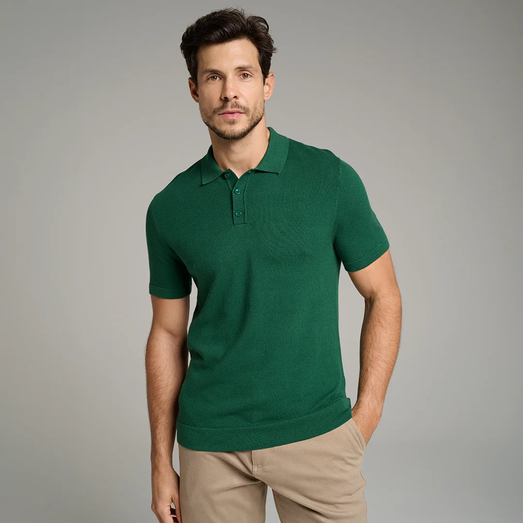 Knitted Polo Shirt 3-Pack