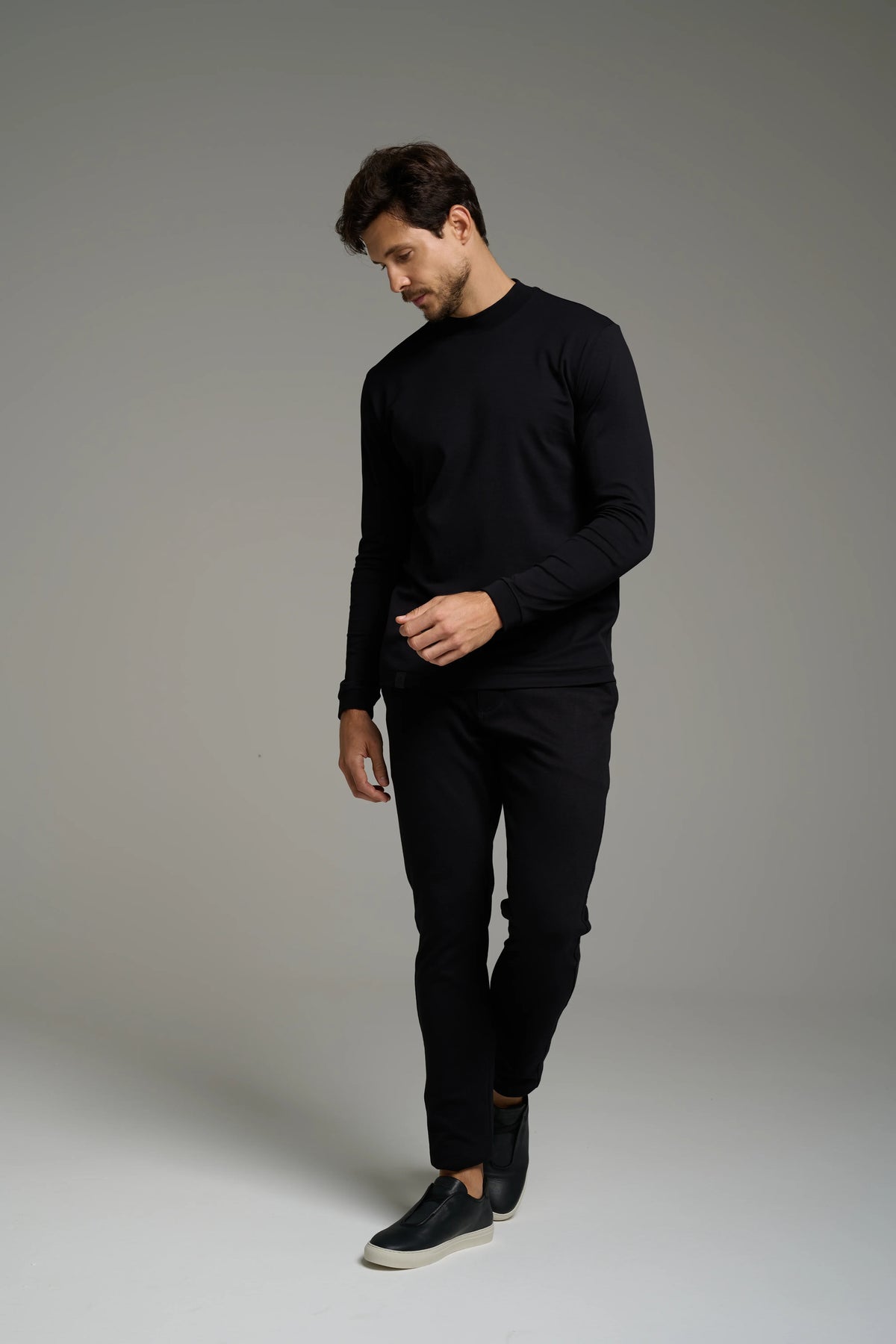 Pima High-Neck T-Shirt – Long Sleeve 2-Pack