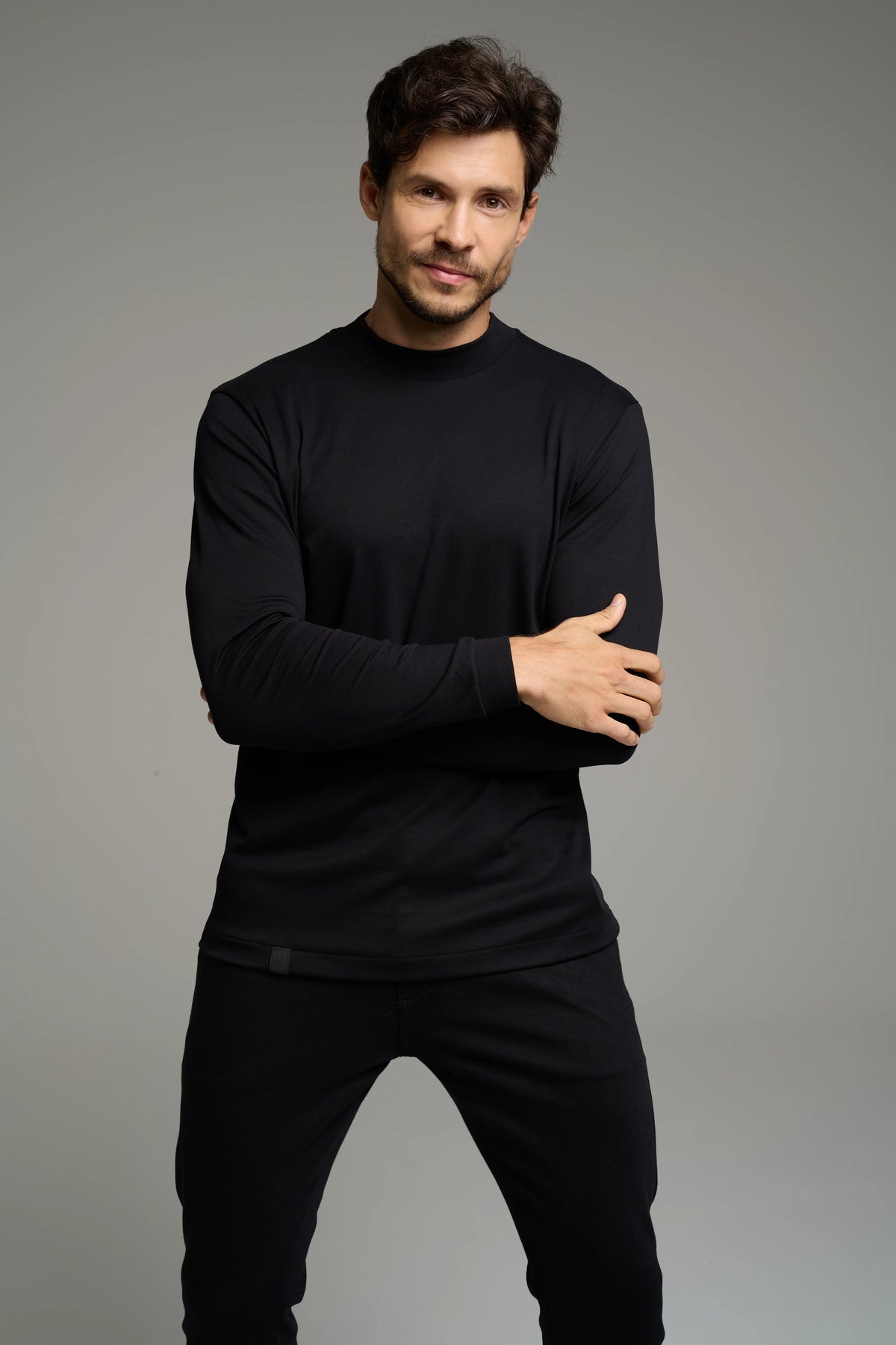 Pima High-Neck T-Shirt – Long Sleeve 2-Pack