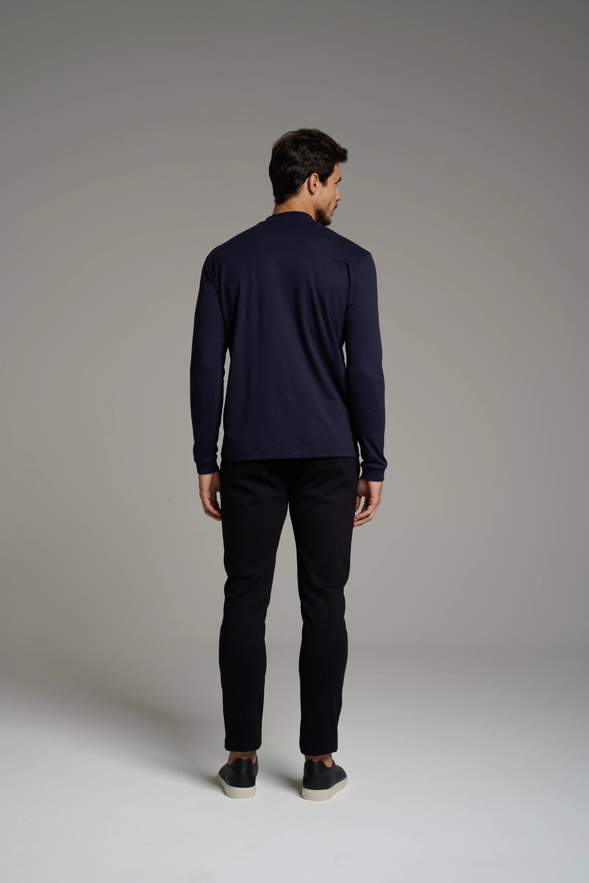 Pima High-Neck T-Shirt – Long Sleeve 2-Pack