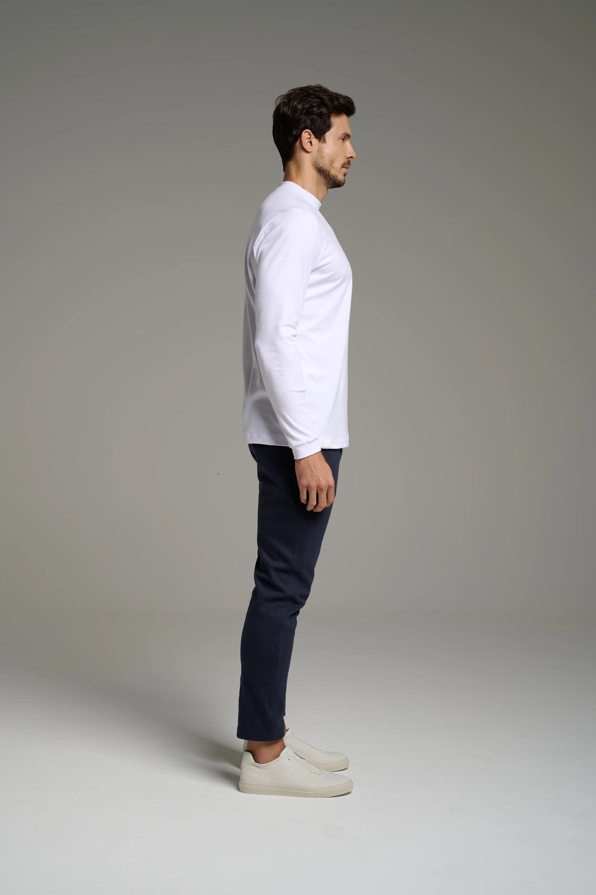 Pima High-Neck T-Shirt – Long Sleeve 2-Pack