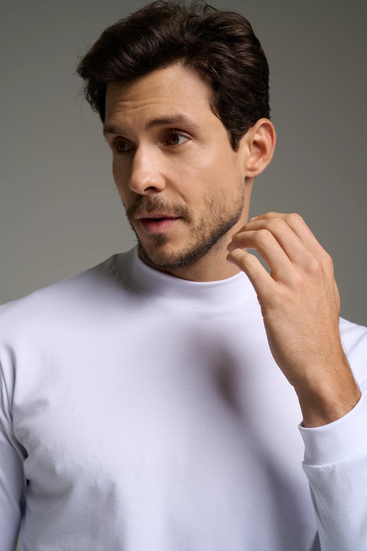 Pima High-Neck T-Shirt – Long Sleeve 2-Pack